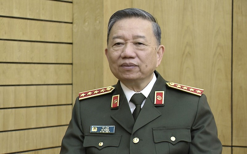 Đại tướng, GS, TS Tô Lâm, Ủy viên Bộ Chính trị, Bộ trưởng Công an