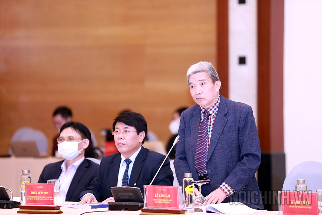 GS.TSKH Lê Văn Cảm, nguyên Chủ nhiệm Khoa Luật, Đại học Quốc gia Hà Nội