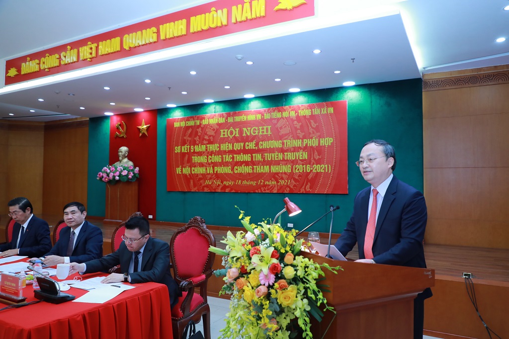 Đồng chí Đỗ Tiến Sỹ, Ủy viên Trung ương Đảng, Tổng Giám đốc Đài Tiếng nói Việt Nam phát biểu khai mạc