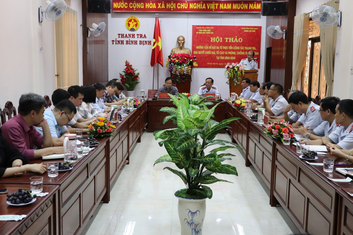 Hội thảo khoa học “Những vấn đề đặt ra từ thực tiễn công tác thanh tra, giải quyết khiếu nại, tố cáo và phòng chống tham nhũng tại tỉnh Bình Định”