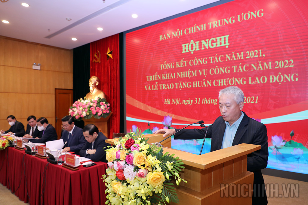 Đồng chí Nguyễn Quốc Vinh, Vụ trưởng Vụ Công tác nội chính