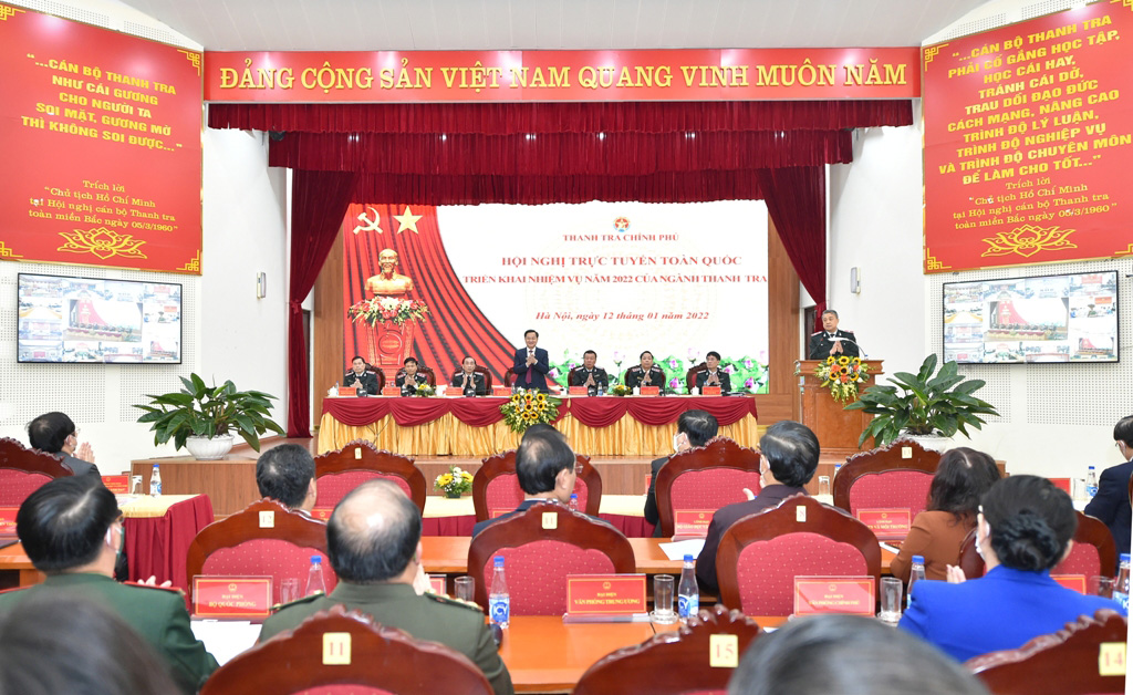 Hội nghị triển khai nhiệm vụ năm 2022 của Thanh tra Chính phủ