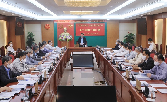 Kỳ họp thứ tám của Ủy ban Kiểm tra Trung ương khóa XIII đã xem xét kết quả kiểm tra khi có dấu hiệu vi phạm đối với Đảng đoàn Hội Chữ thập đỏ Việt Nam nhiệm kỳ 2017-2022.