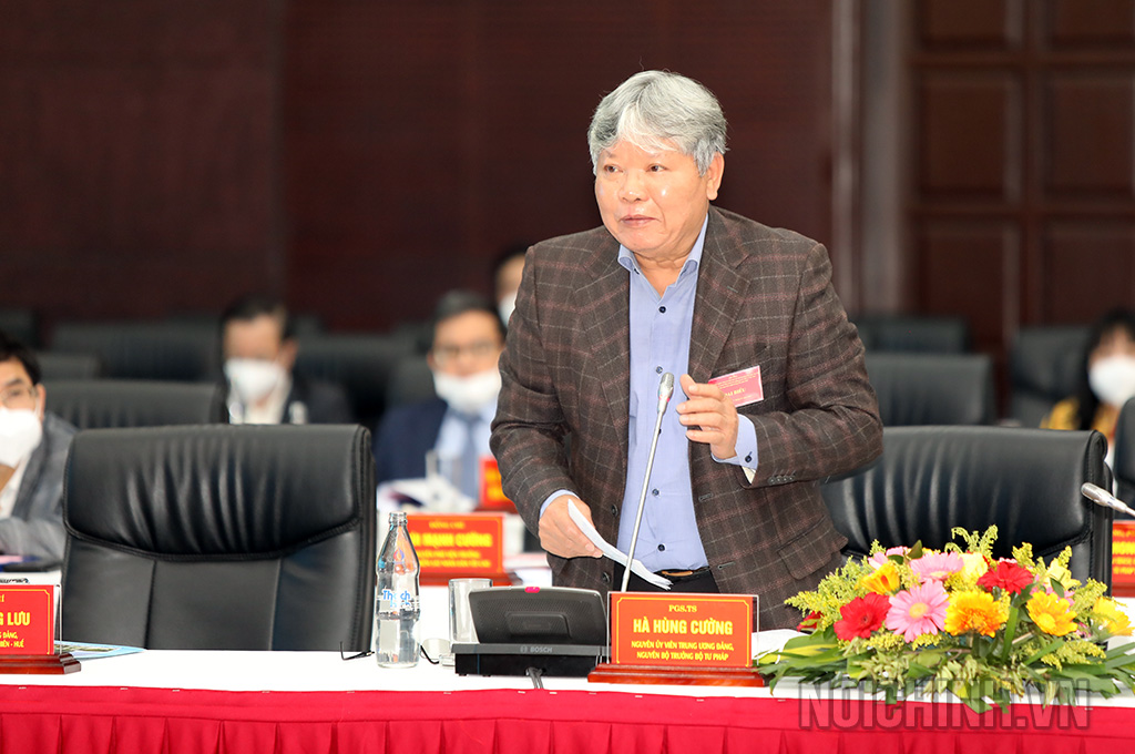 PGS.TS Hà Hùng Cường, nguyên Ủy viên Trung ương Đảng; nguyên Bộ trưởng Bộ Tư pháp