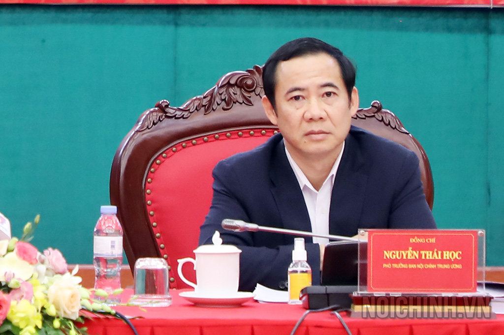 Đồng chí Nguyễn Thái Học, Phó trưởng Ban Nội chính Trung ương