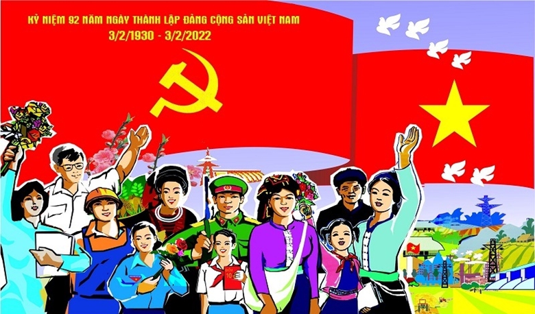 Kỷ niệm 92 năm Ngày thành lập Đảng Cộng sản Việt Nam (03/02/1930-03/02/2022) 
