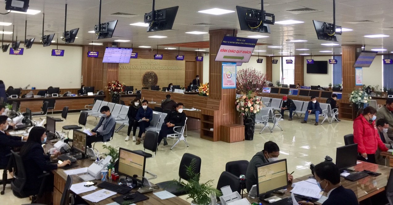 Giải quyết TTHC tại Trung tâm Phục vụ hành chính công tỉnh Ninh Bình