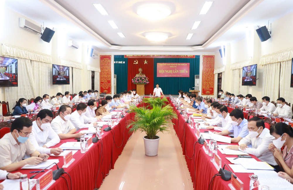 Hội nghị lần thứ 6 của Ban Chấp hành Đảng bộ tỉnh Nghệ An khóa XIX