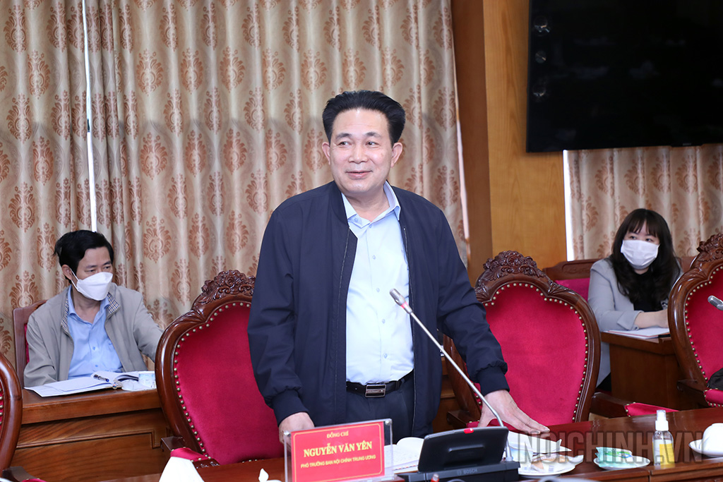 Đồng chí Nguyễn Văn Yên, Phó trưởng Ban, Chủ nhiệm Ủy ban kiểm tra Đảng ủy cơ quan Ban Nội chính Trung ương