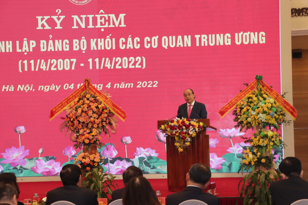 Chủ tịch nước Nguyễn Xuân Phúc phát biểu chỉ đạo tại Lễ kỷ niệm