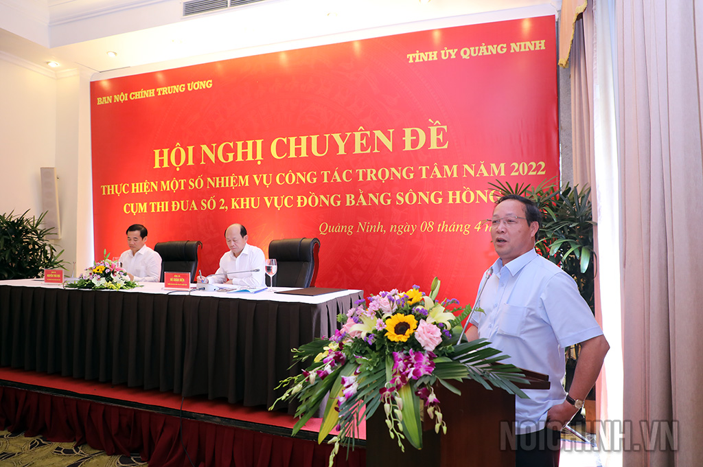 Đồng chí Lưu Danh Tuyên, Ủy viên Ban Thường vụ, Trưởng Ban Nội chính Tỉnh ủy Ninh Bình