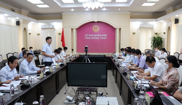 Đoàn giám sát của Đoàn đại biểu Quốc hội tỉnh Đồng Tháp làm việc với Ủy ban nhân dân tỉnh