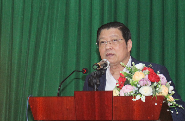 Đồng chí Trưởng Ban Nội chính Trung ương phát biểu tại tiếp xúc cử tri cử tri huyện Đơn Dương, tỉnh Lâm Đồng