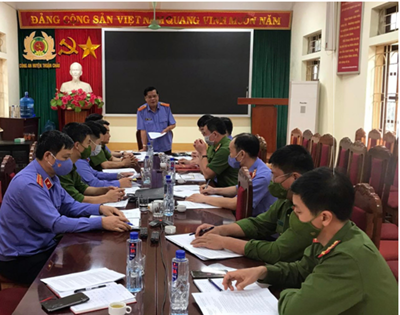 Viện Kiểm sát nhân dân tỉnh Sơn La trực tiếp kiểm sát tại cơ quan thi hành án hình sự Công an huyện và Viện kiểm sát nhân dân huyện Thuận Châu 