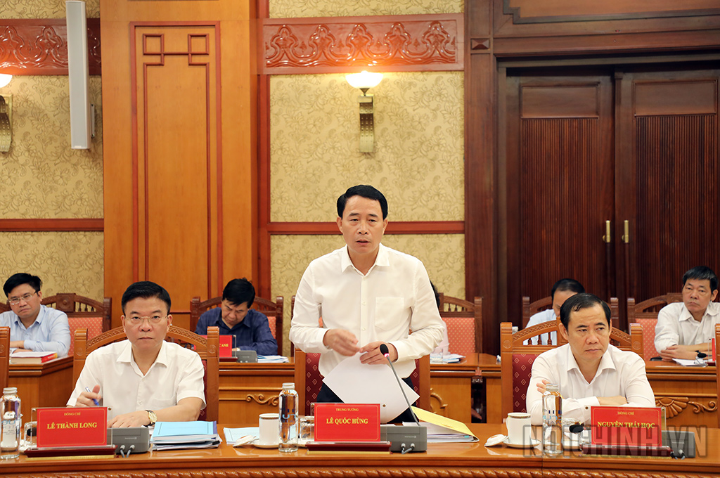 Đồng chí Lê Quốc Hùng, Ủy viên Trung ương Đảng, Thứ trưởng Bộ Công an