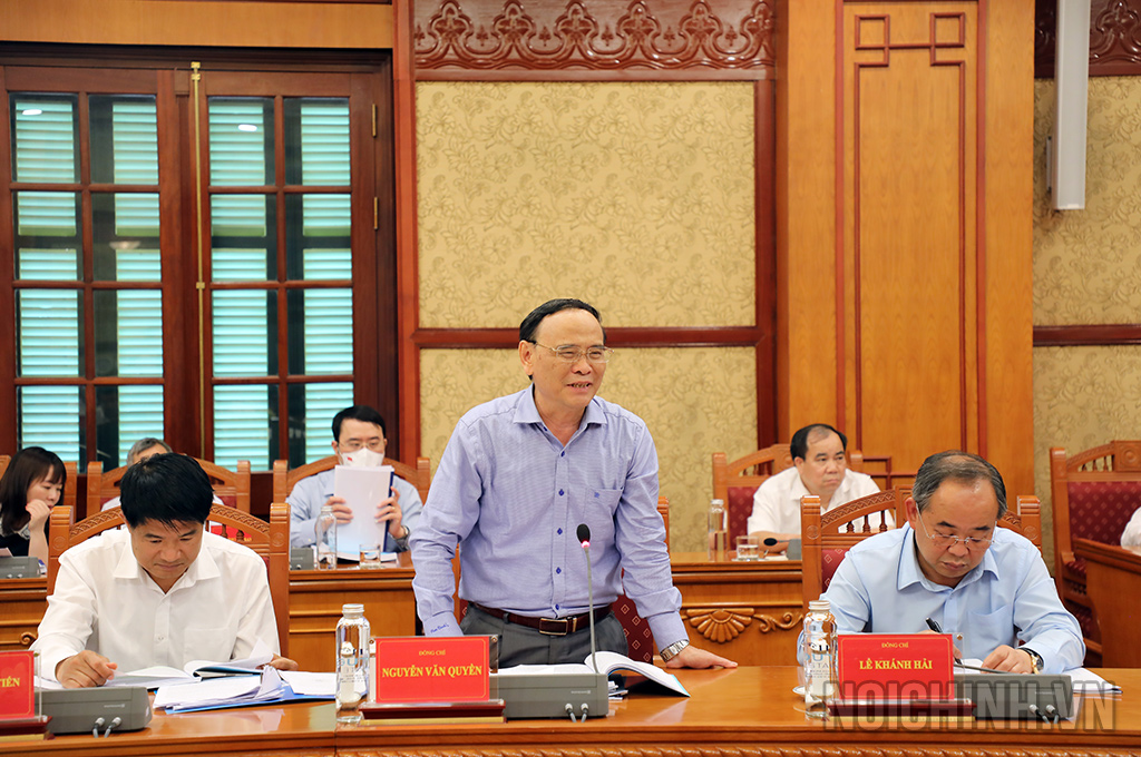 Đồng chí Nguyễn Văn Quyền, Chủ tịch Hội Luật gia Việt Nam, Ủy viên Ban Chỉ đạo Cải cách tư pháp Trung ương