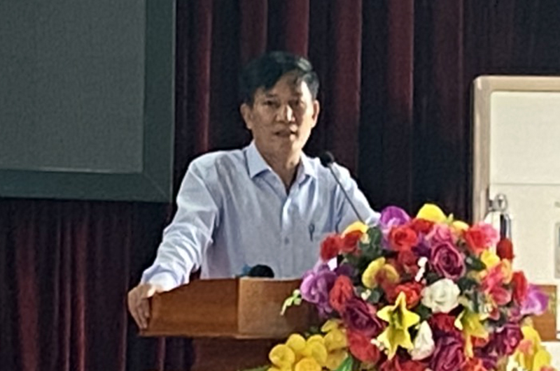 Đồng chí Nguyễn Thanh Lương, Phó Trưởng Ban Nội chính Tỉnh ủy truyền đạt Chuyên đề 2 “Công tác phòng, chống tham nhũng, tiêu cực trong tình hình mới”