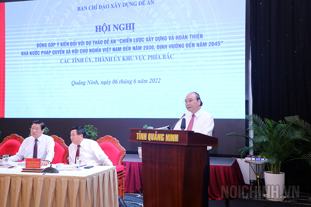 Đồng chí Nguyễn Xuân Phúc, Ủy viên Bộ Chính trị, Chủ tịch nước, Trưởng Ban Chỉ đạo xây dựng Đề án 