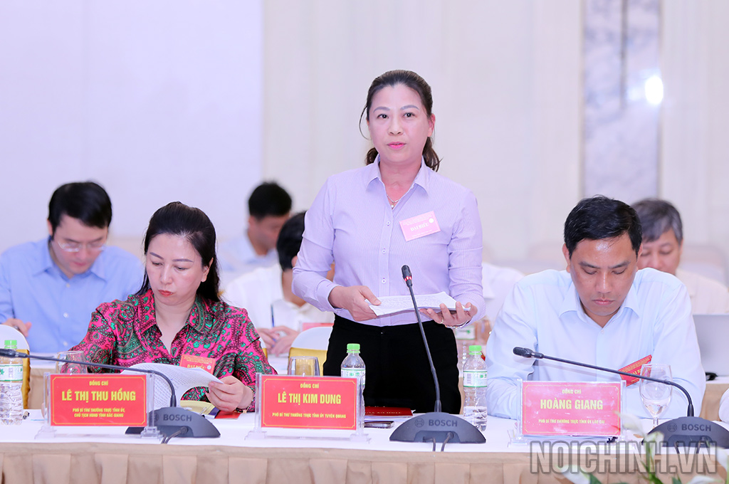 Đồng chí Lê Thị Kim Dung, Phó Bí thư Thường trực Tỉnh ủy Tuyên Quang