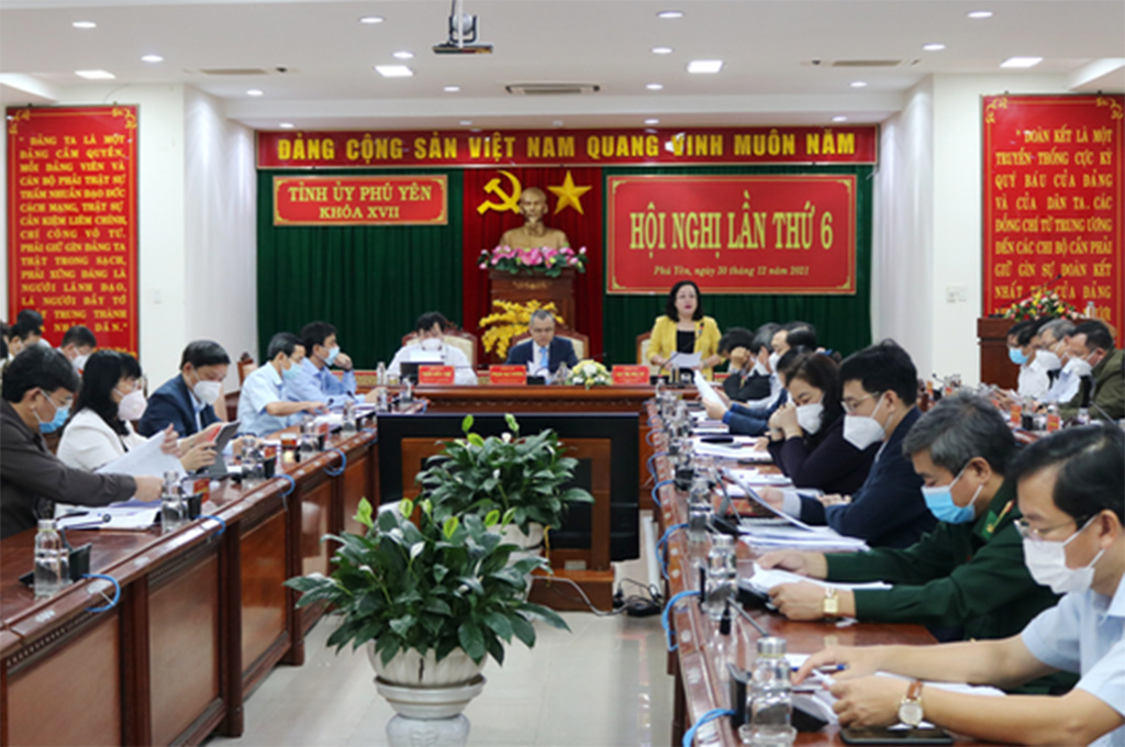 Ban Thường vụ Tỉnh ủy Phú Yên tổ chức Hội nghị Tỉnh ủy lần thứ 6
