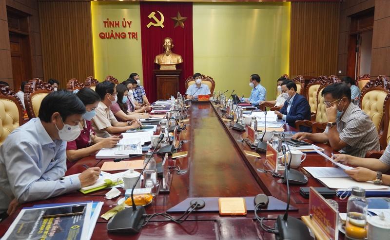 Một cuộc họp Ban Thường vụ Tỉnh ủy Quảng Trị