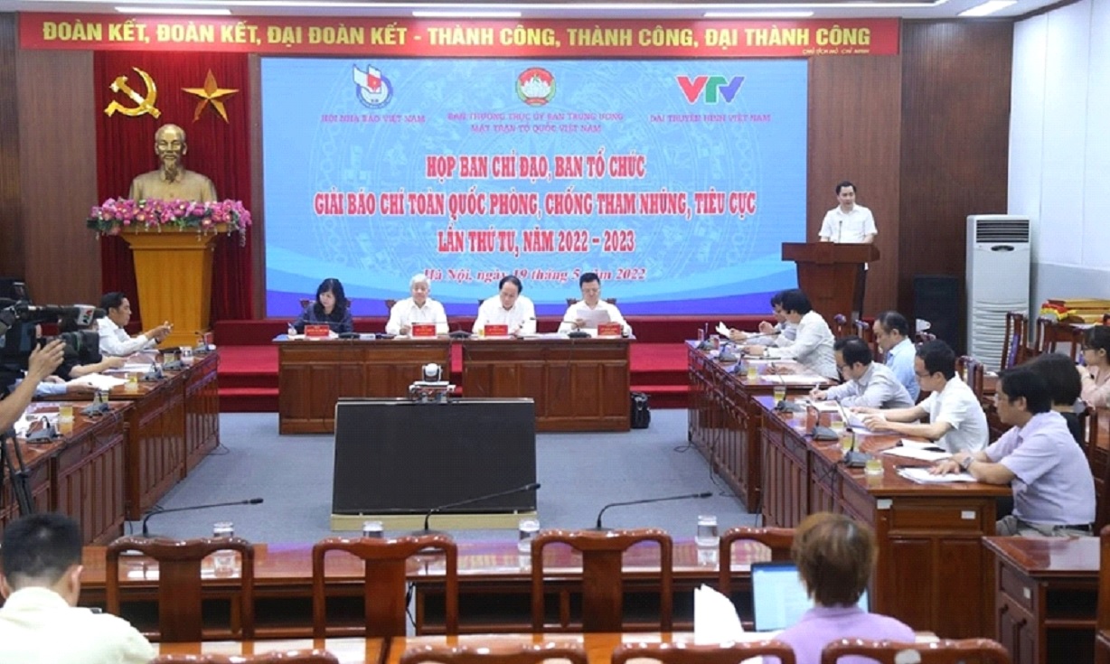 Ủy ban Trung ương MTTQ Việt Nam, Hội Nhà báo Việt Nam và Đài THVN phối hợp tổ chức Giải báo chí toàn quốc phòng, chống tham nhũng, tiêu cực lần thứ tư, năm 2022-2023 (tháng 5/2022)