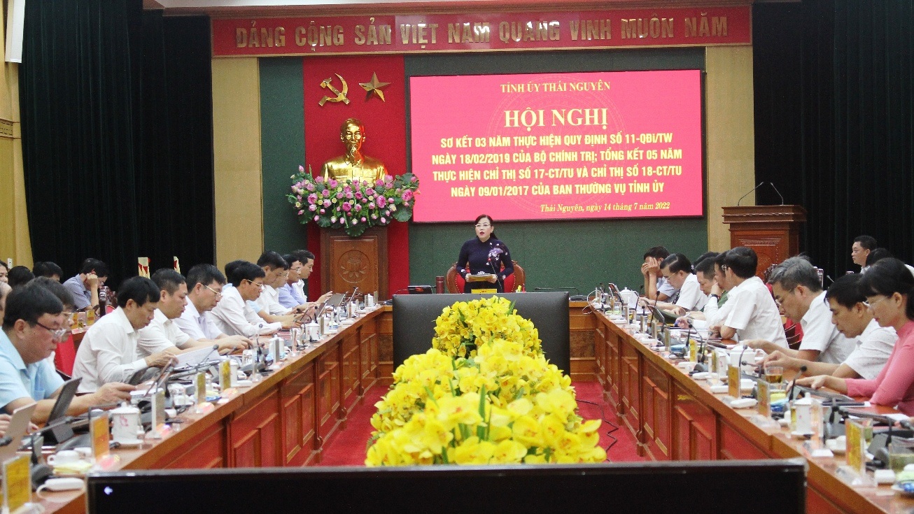Đồng chí Bí thư Tỉnh ủy Nguyễn Thanh Hải phát biểu chỉ đạo Hội nghị