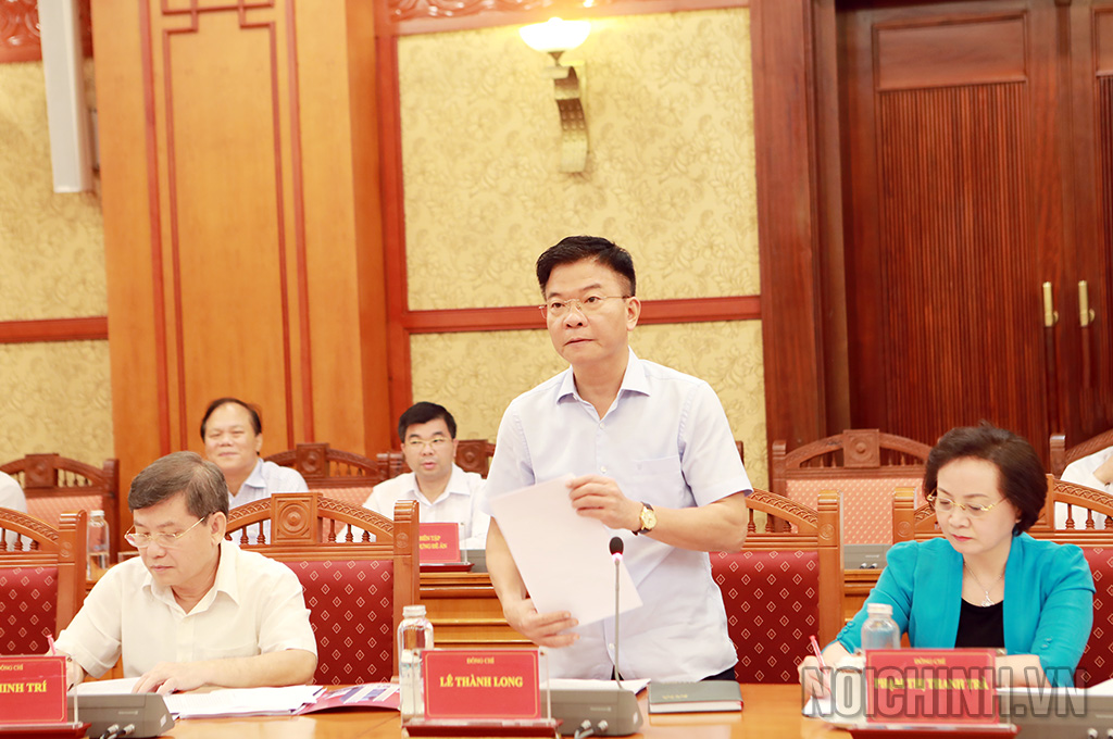 Đồng chí Lê Thành Long, Ủy viên Trung ương Đảng, Bộ trưởng Bộ Tư pháp, Thành viên Ban Chỉ đạo