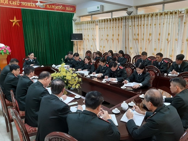 Một cuộc họp của Thanh tra tỉnh Bắc Kạn