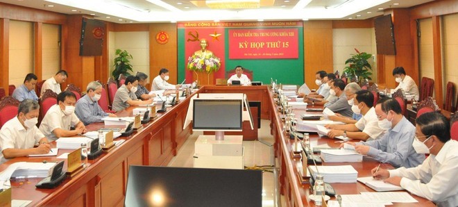 Một phiên họp xem xét kỷ luật Đảng của Ủy ban Kiểm tra Trung ương (Ảnh minh họa)