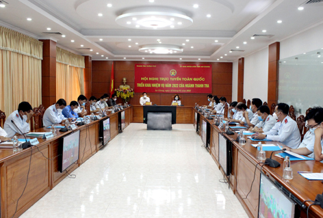 Hội nghị trực tuyến triển khai nhiệm vụ năm 2022 công tác thanh tra tại điểm cầu tỉnh An Giang