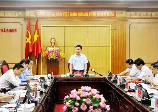Một Hội nghị Ban Thường vụ Tỉnh ủy Hà Giang
