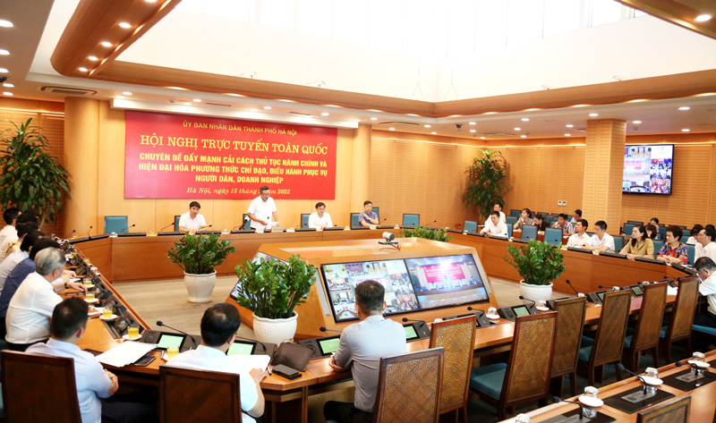 Hội nghị “Nâng cao hiệu quả công tác cải cách hành chính thành phố Hà Nội” 