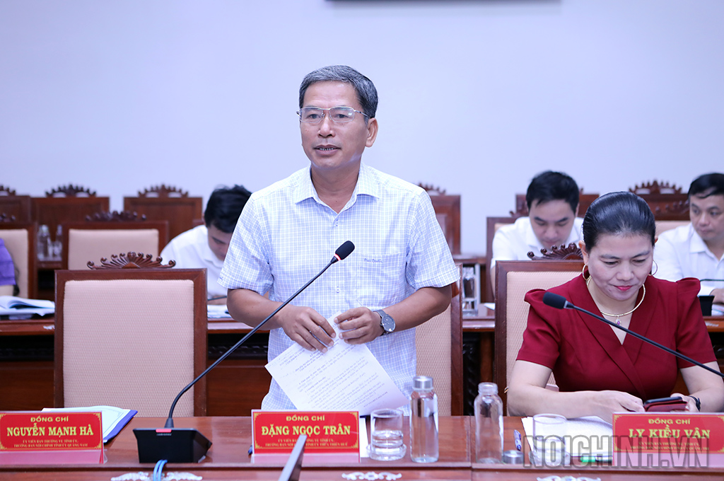 Đồng chí Đặng Ngọc Trân, Ủy viên Ban Thường vụ, Trưởng Ban Nội chính Tỉnh ủy Thừa Thiên - Huế