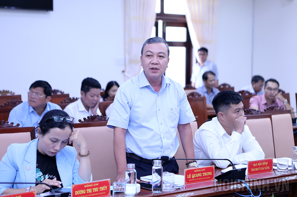 Đồng chí Lê Quang Trung, Phó trưởng Ban Nội chính Tỉnh ủy Khánh Hòa