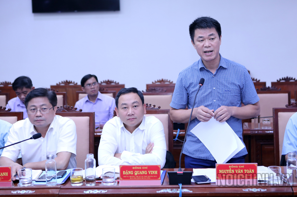 Đồng chí Nguyễn Văn Toàn, Phó Vụ trưởng Vụ Tổ chức - Cán bộ, Ban Nội chính Trung ương