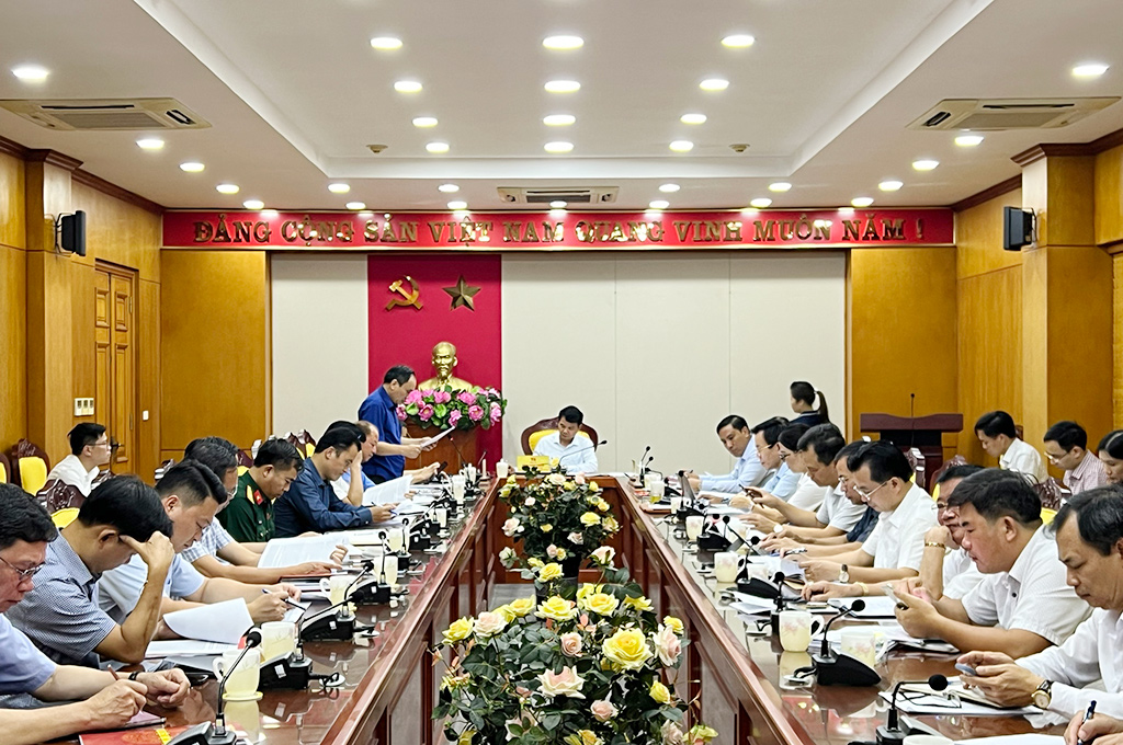Một cuộc họp của Tỉnh ủy Lào Cai