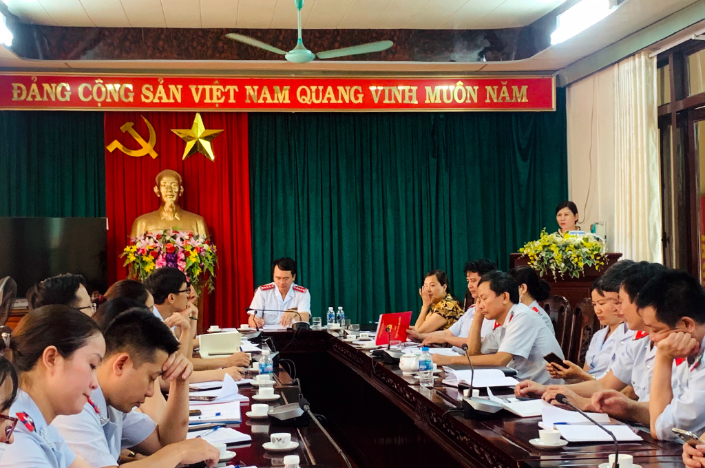 Một cuộc họp của Thanh tra tỉnh Ninh Bình