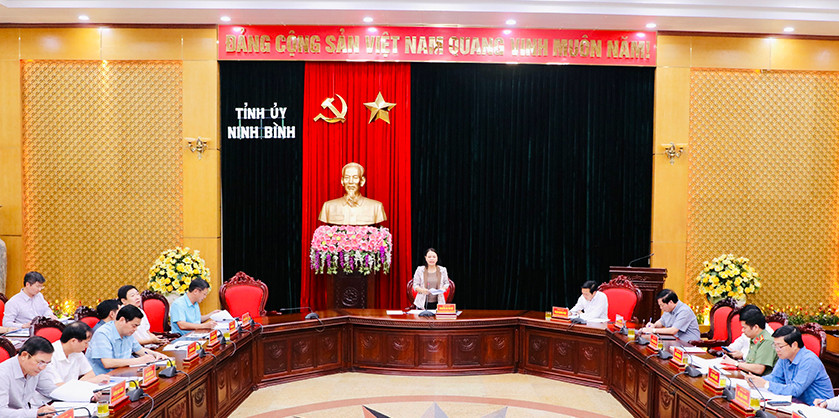 Tỉnh ủy Ninh Bình giao ban công tác nội chính Quý III/2022
