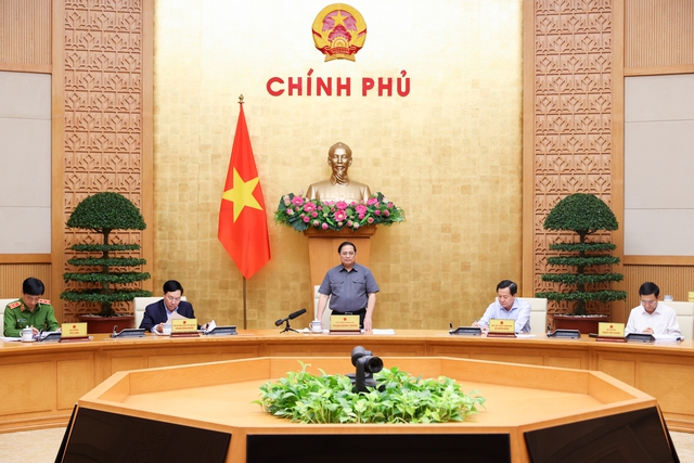 Thủ tướng Phạm Minh Chính chủ trì phiên họp Chính phủ chuyên đề về xây dựng pháp luật tháng 11/2022 - Ảnh: VGP/Nhật Bắc