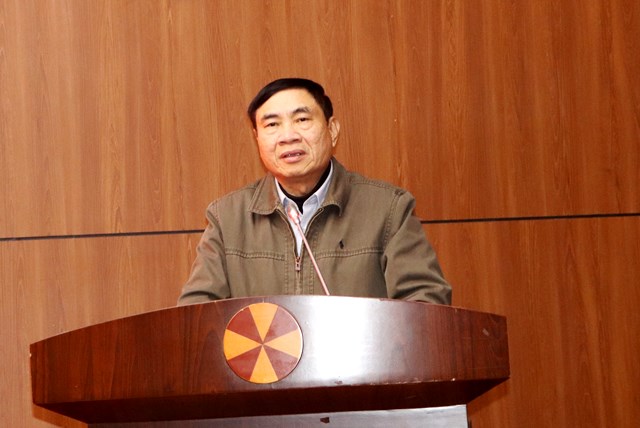 Đồng chí Trần Quốc Cường, Ủy viên Trung ương Đảng, Bí thư Tỉnh ủy Điện Biên phát biểu kết luận Hội nghị