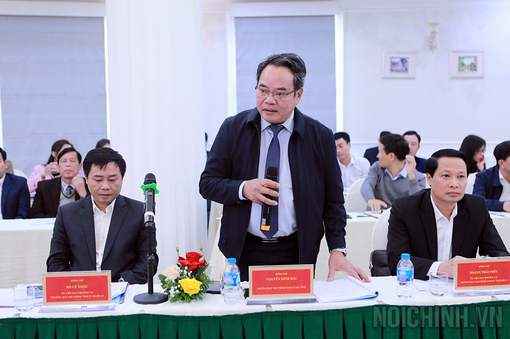 Đồng chí Nguyễn Đình Hải, Trưởng Ban Nội chính Tỉnh ủy Hà Tĩnh