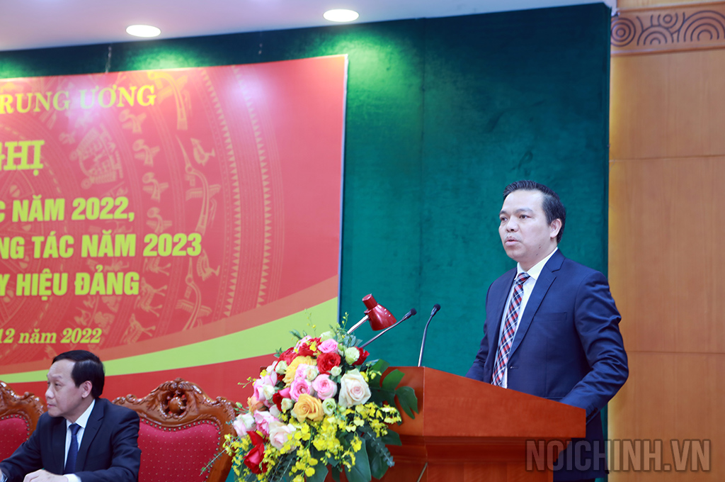 Đồng chí Nguyễn Thanh Tân, Phó Vụ trưởng Vụ Theo dõi, xử lý các vụ án, vụ việc