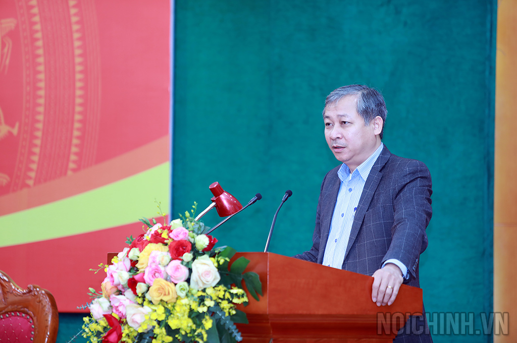 Đồng chí Nguyễn Cảnh Lam, Vụ trưởng Vụ Cải cách tư pháp