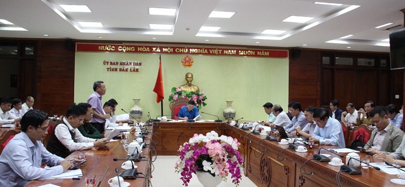 Một cuộc họp của Ủy ban nhân dân tỉnh Đắk Lắk