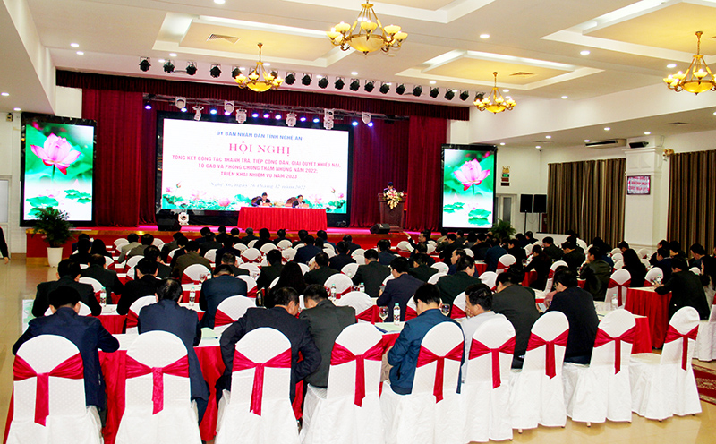 Hội nghị tổng kết công tác thanh tra năm 2022 tỉnh Nghệ An
