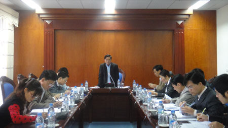 Một cuộc họp của Văn phòng Ủy ban nhân dân tỉnh lai Châu