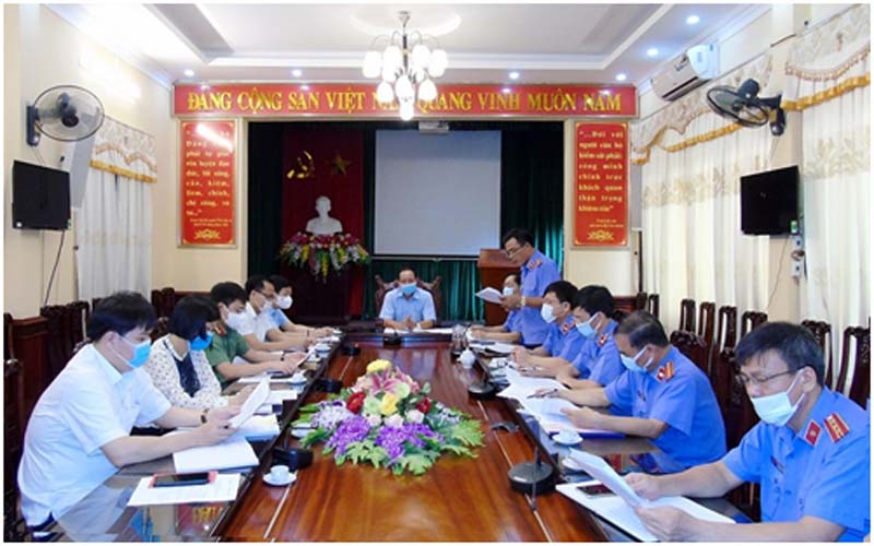 Ban Chỉ đạo Cải cách tư pháp tỉnh Ninh Bình kiểm tra công tác lãnh đạo, chỉ đạo việc kiểm sát tạm giữ, tạm giam và thi hành án hình sự đối với Viện kiểm sát nhân dân tỉnh Ninh Bình (tháng 9/2022)