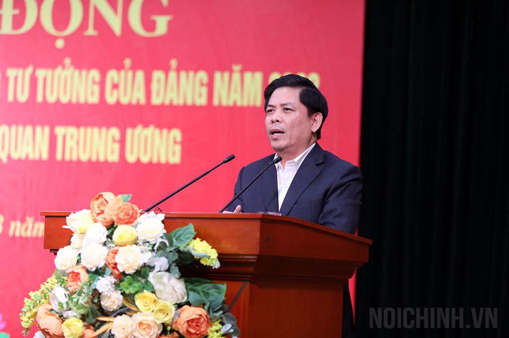 Đồng chí Nguyễn Văn Thể, Ủy viên Trung ương Đảng, Bí thư Đảng ủy Khối các cơ quan Trung ương phát động Cuộc thi