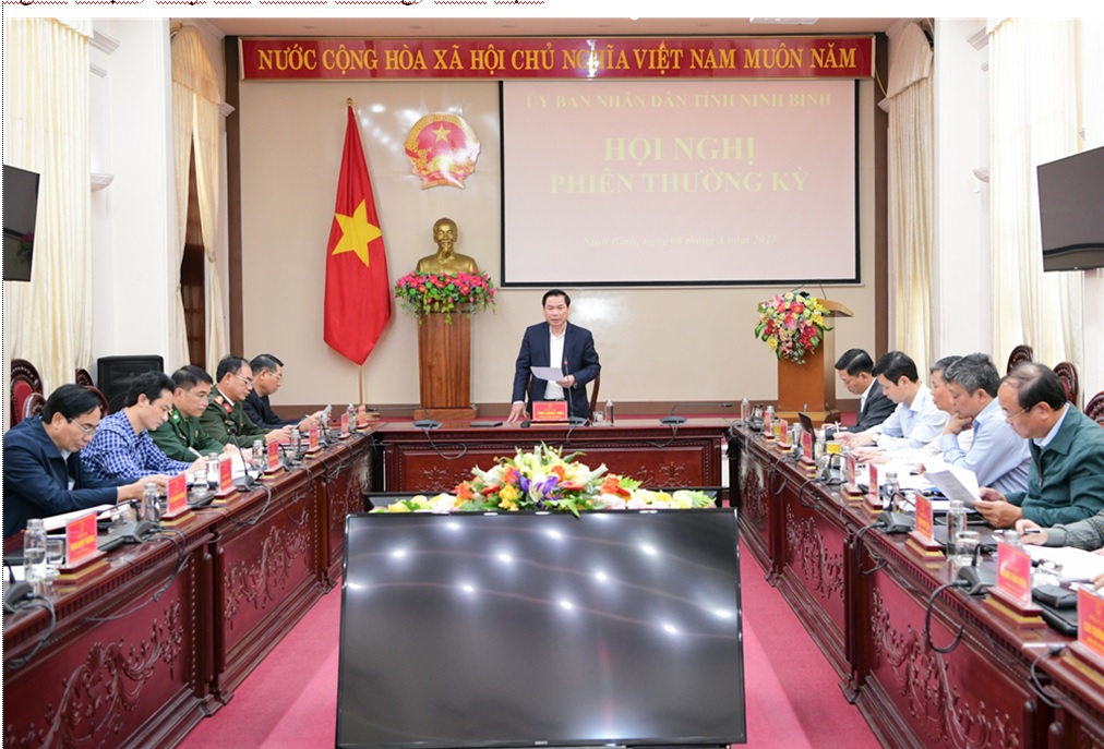 Phiên thường kỳ tháng 3/2023 UBND tỉnh Ninh Bình